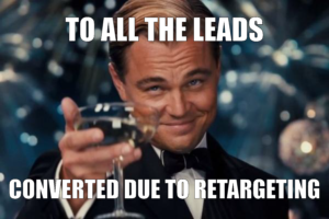 leads converted with retargeting